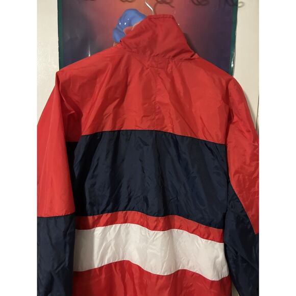 vintage y2k fubu red white blue zip up windbreaker mens size XL - Picture 3 of 6
